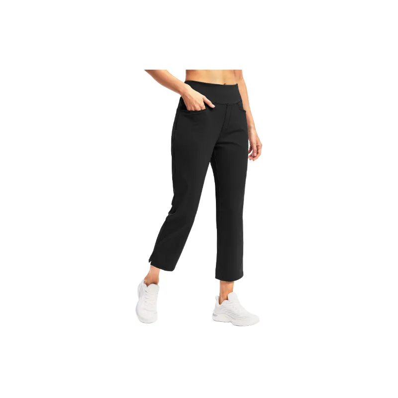 Casual Plain Polyester Sports Pants Women-0