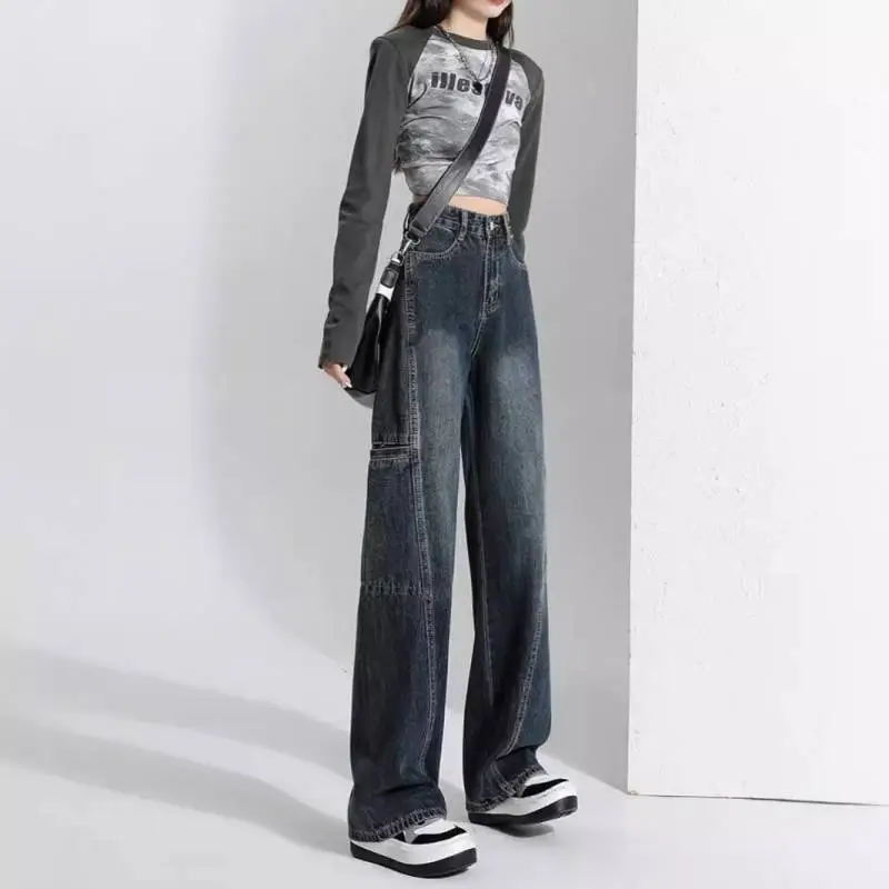 Sporty Loose Jeans-3