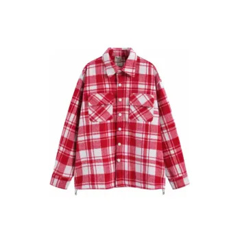 Trendy Plaid Embroidered Shirt