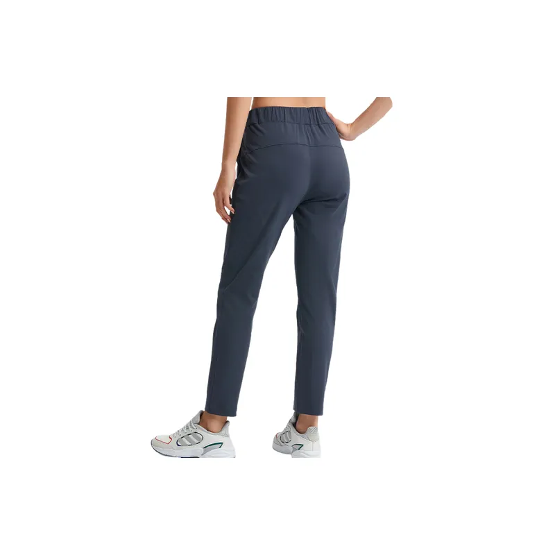 Loose Straight Leg Cotton Blended Fabric Sports Pants Women-7