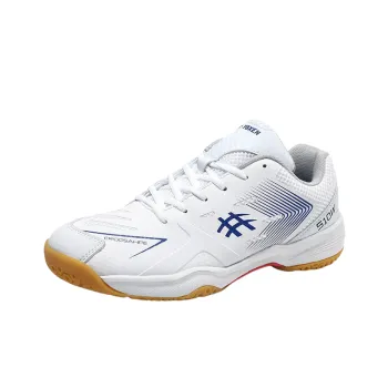 Sporty Plaid Badminton Shoes