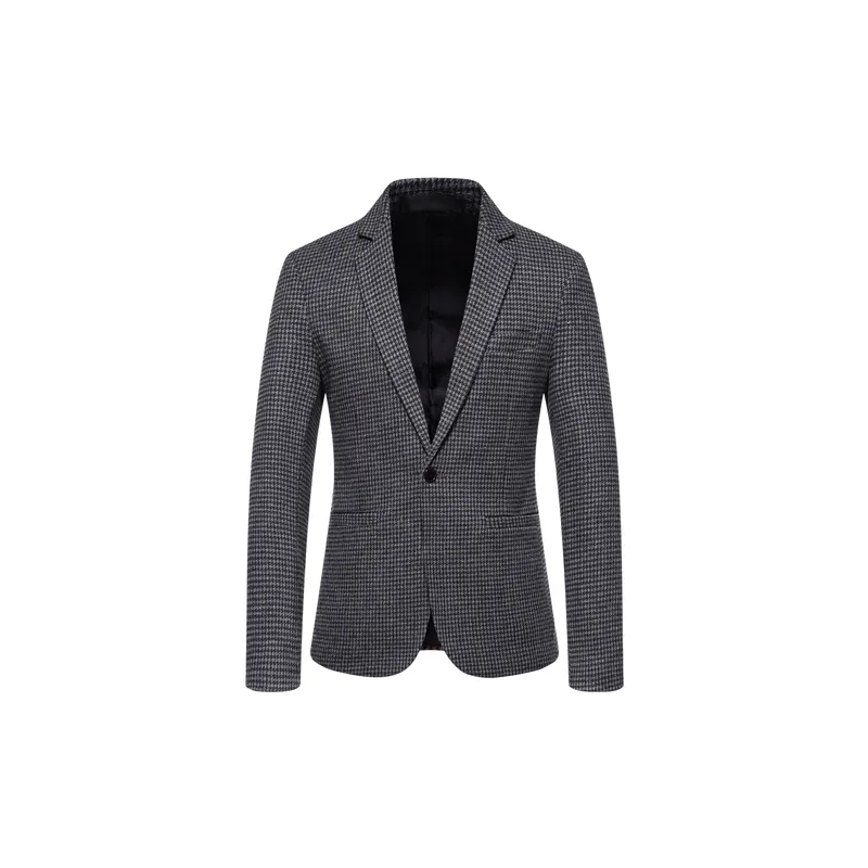 Casual Fashionable Woolen Fabric Business Suit-3