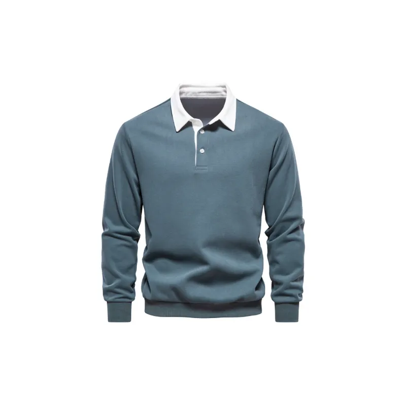 Casual Long Sleeve Polo-10