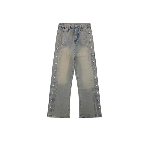 Micro-flare High Street Loose Washed Old-breasted Trousers