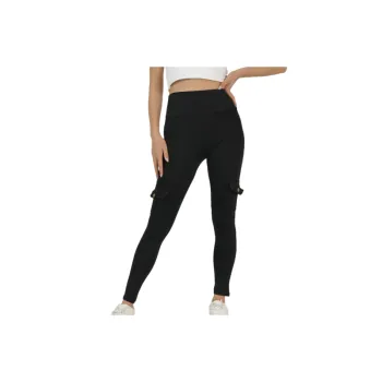 Simple Breathable Polyester Casual Pants Women