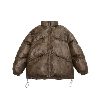 Solid Color Casual Loose Cotton padded Coat