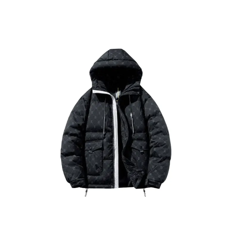 Fashionable Simple White Duck Down Jacket-0