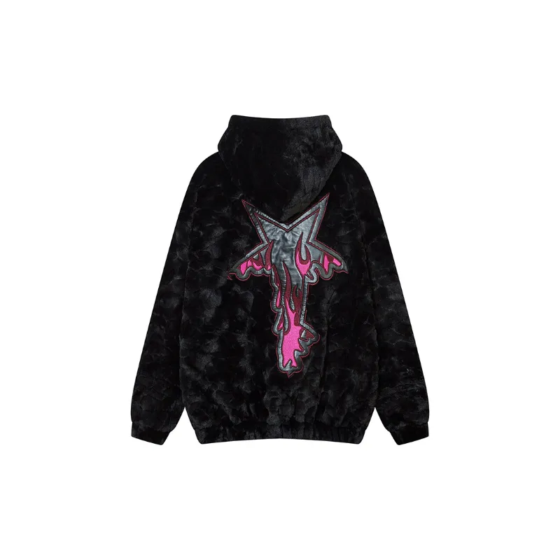 Creative Thickened Fashion Brand Hooded Cotton padded Coat-1