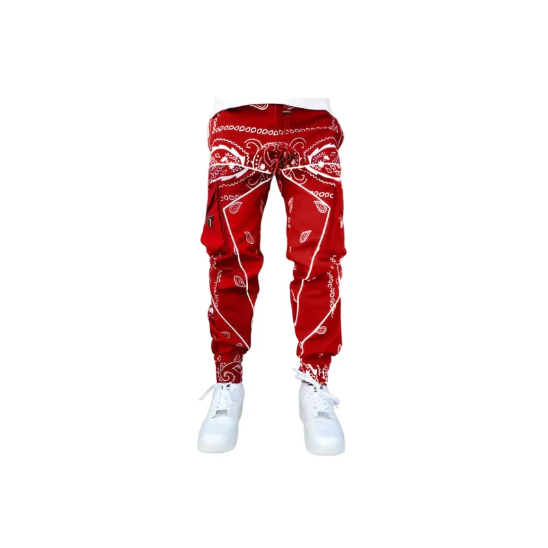 Sporty Loose Cotton Blended Fabric Casual Pants-6