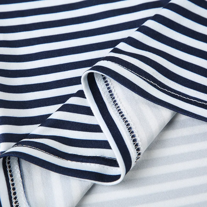 Simple Striped Knitted Fabric Vest Women-7