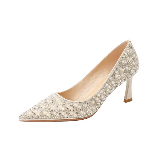 Simple Pearls High Heels