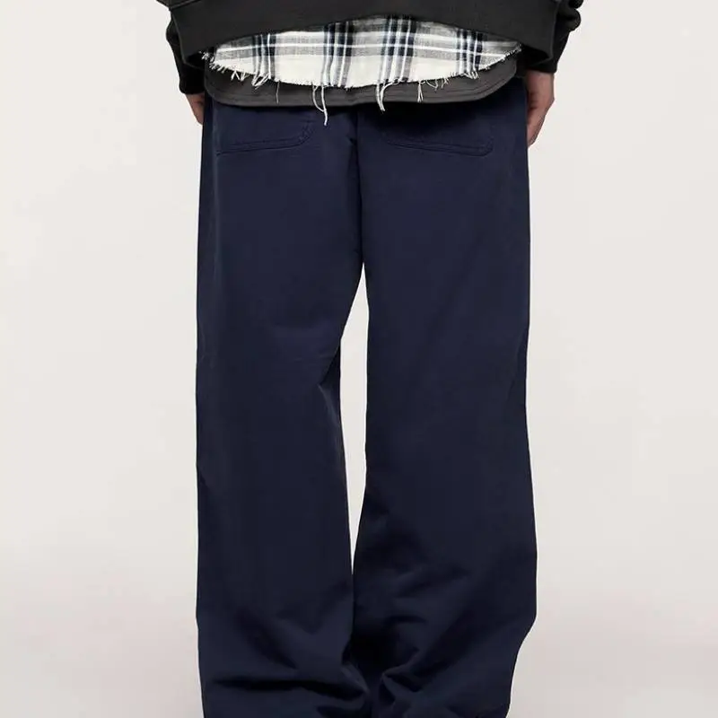 Street Loose Cotton Cargo Pants-5