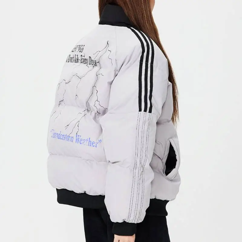 Print Fashionable Quilted Jacket-3