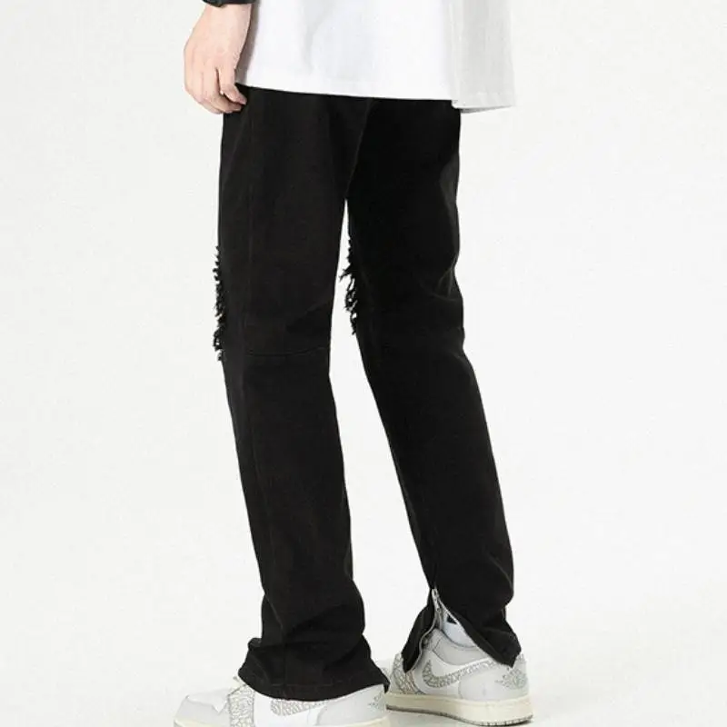 Simple Loose Jeans-3