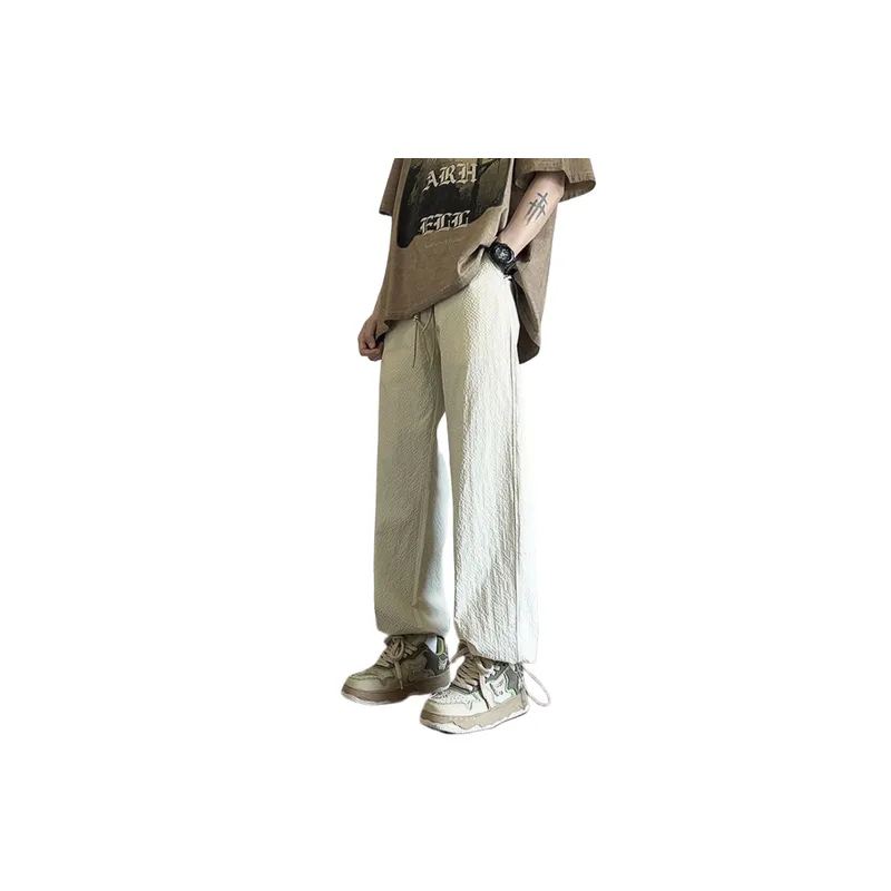 Thin Bubble Gauze Anti splashing Pants-1