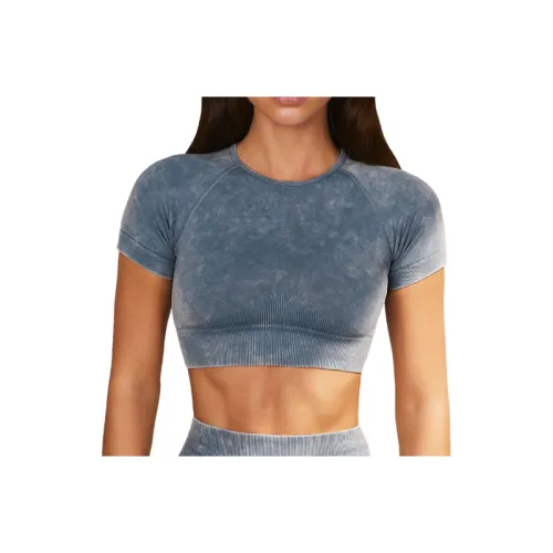 Fashionable Simple Nylon Fitness Clothing T Shirt Women