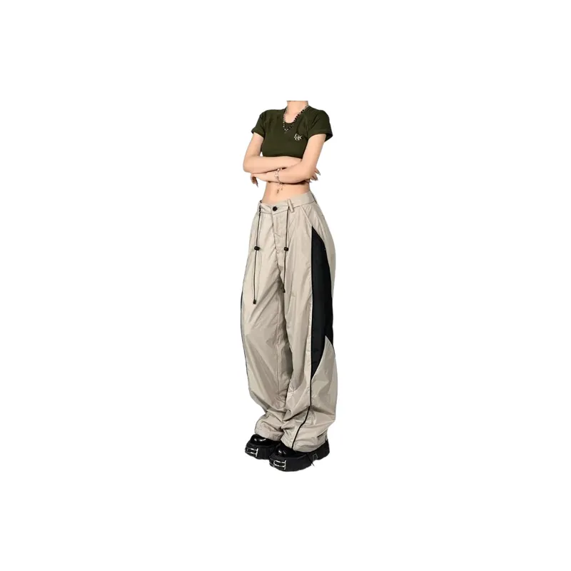 Retro Loose Hard Shell Pants-3