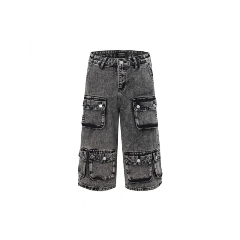 Trendy Retro Distressed Trousers-0