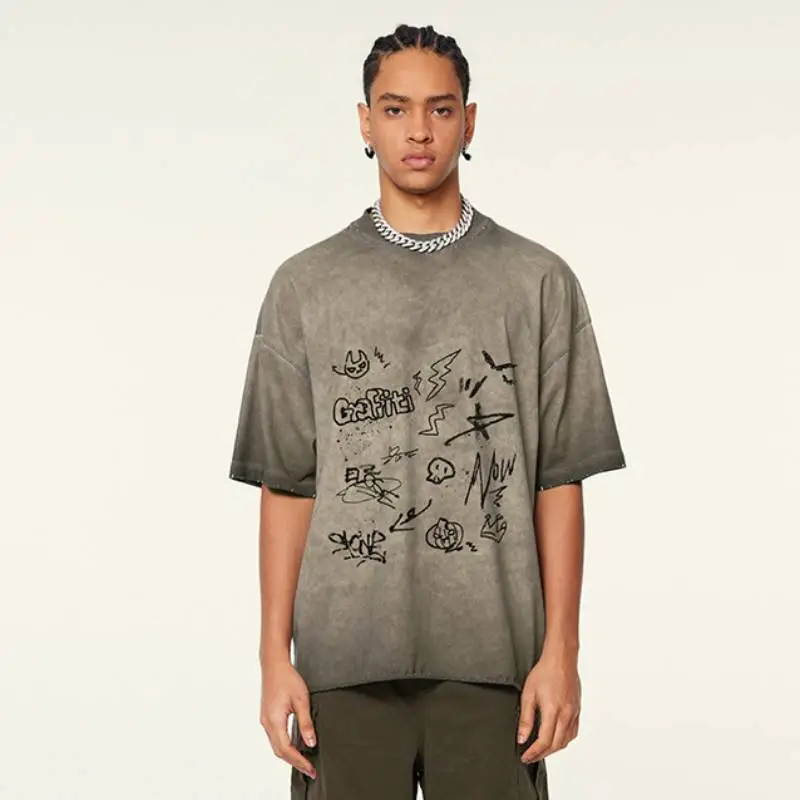 Retro Loose 100% Cotton T Shirt Unisex-2