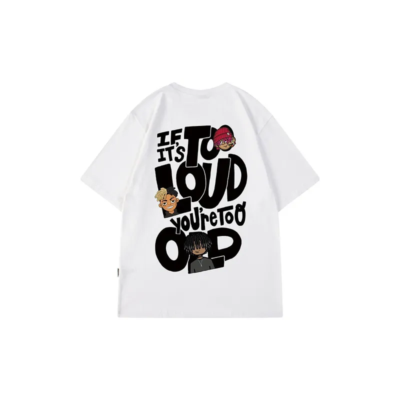 Crewneck Oversized Casual Hip hop Trendy T shirt-1