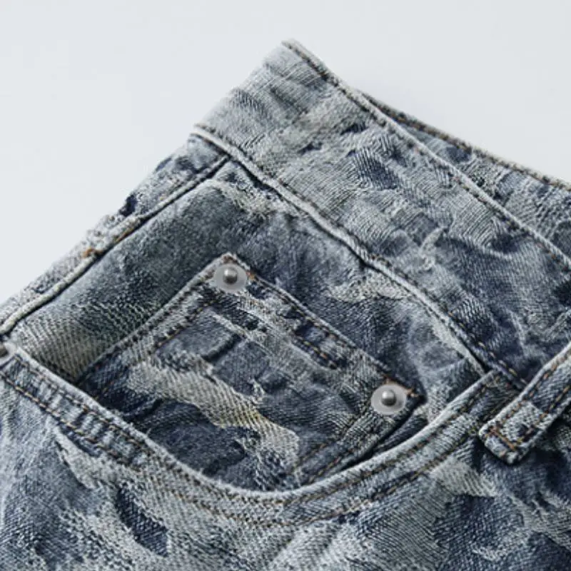 Casual Straight Leg Jeans-5