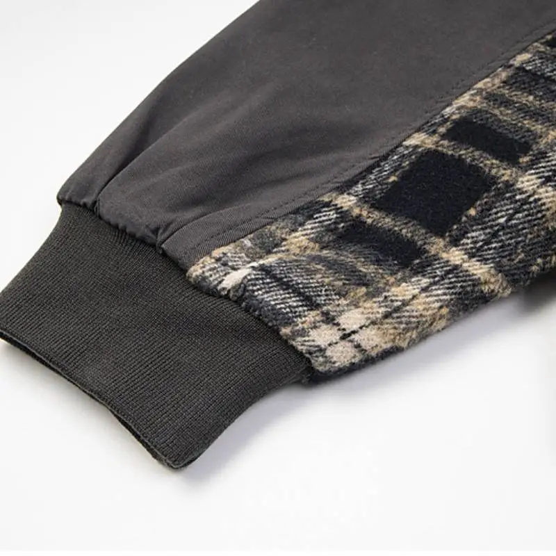 Retro Plaid Loose Quilted Jacket-5