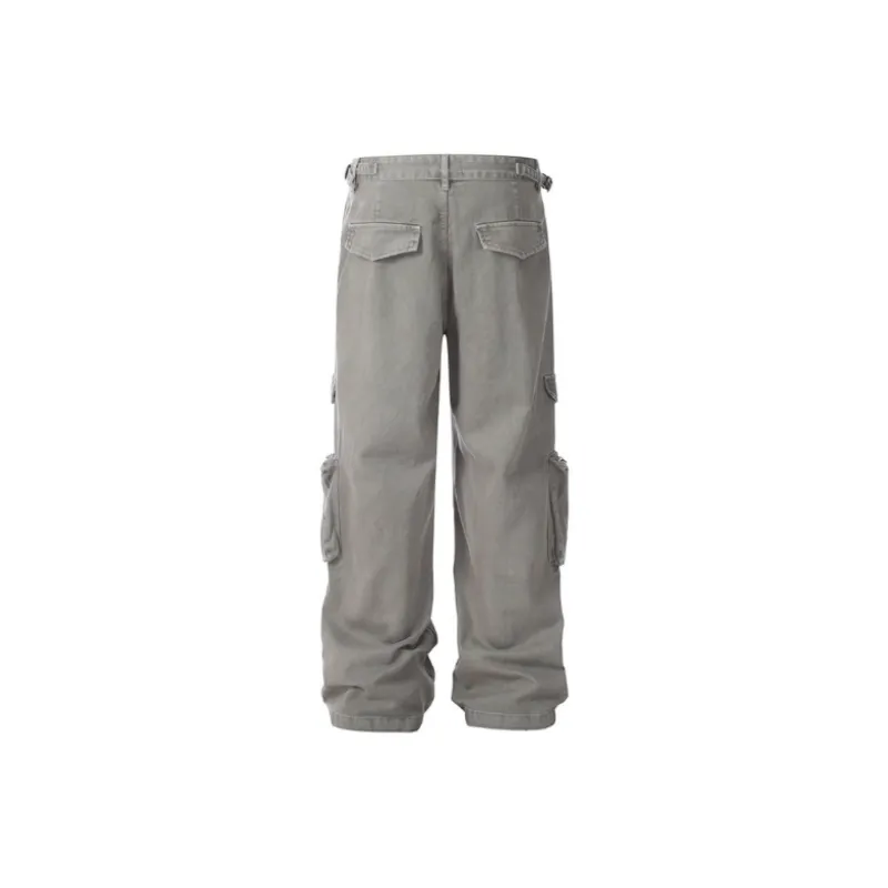 Retro Loose Distressed Jeans-1