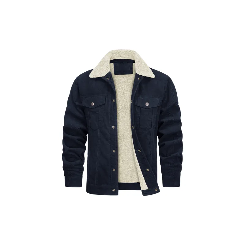 Casual Loose Corduroy Jacket-4