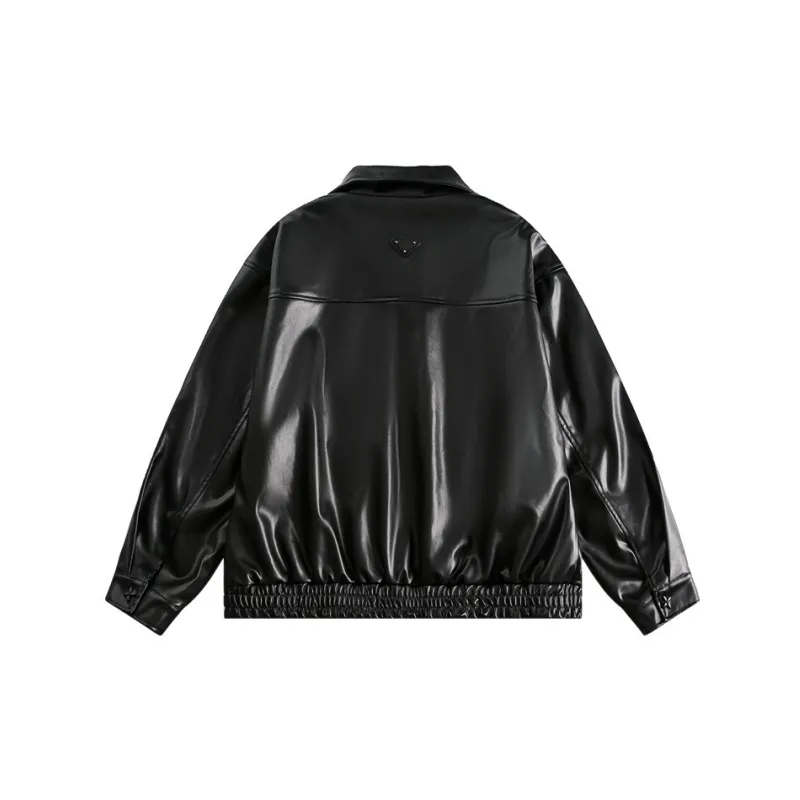 Trendy Fashionable PU Leather Jacket-1