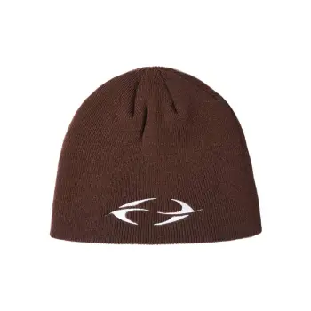 Warm Cold Cap Lovers Contrast Color LOGO Outdoor Knitted Hat
