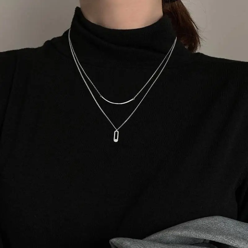 Fashionable Geometric Necklace Women-2