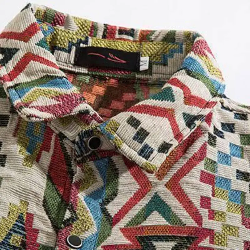 Retro Loose Cotton Blended Fabric Shirt-6