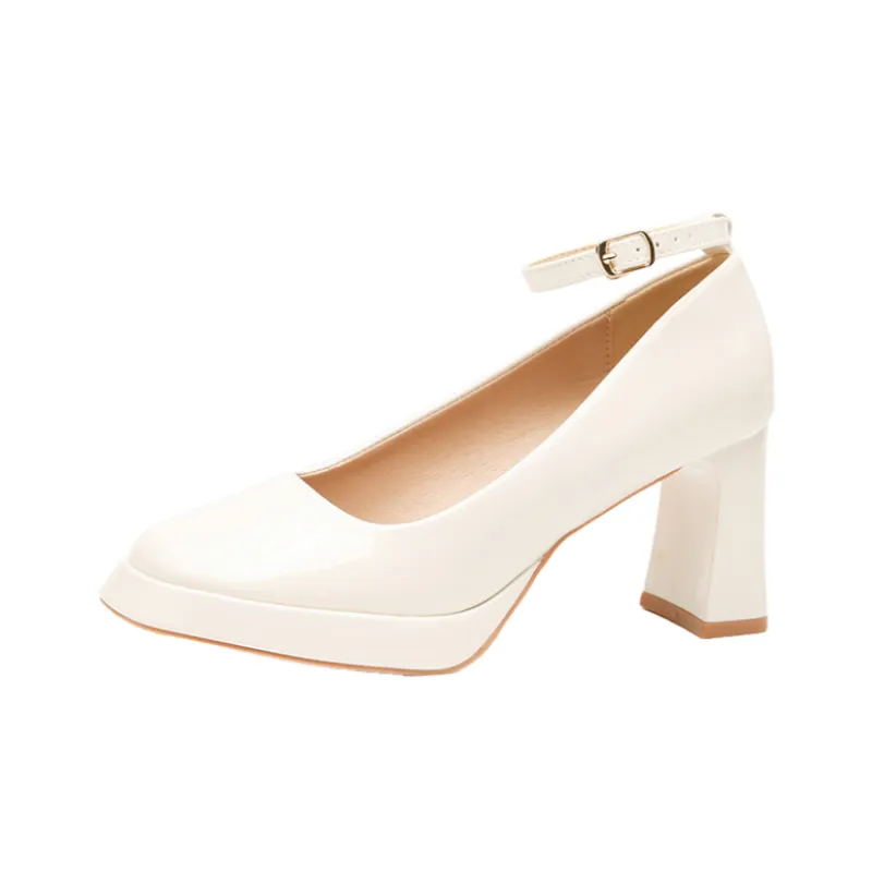 Fashionable Button Mary Jane Shoes-3