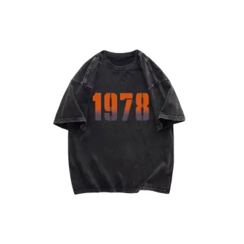 Retro Loose Washed Cotton T Shirt