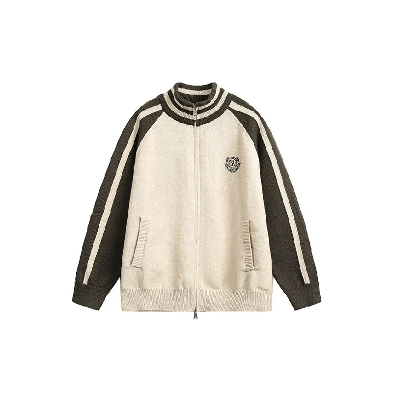 Fashionable Color Contrast Loose Sweater-0