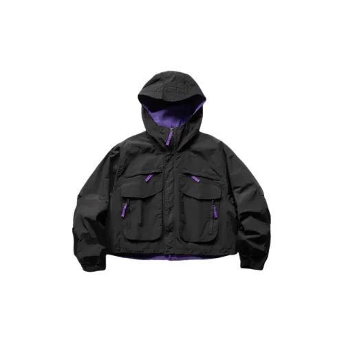 Solid Color Multi Pocket Workwear Jacket