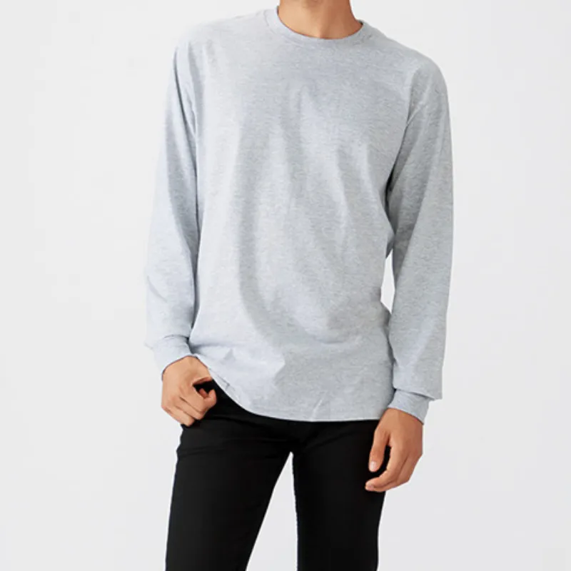 Casual Long Sleeve Cotton T Shirt-10