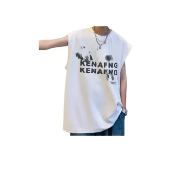 Trendy Oversize Sports Pure Cotton Sleeveless Vest