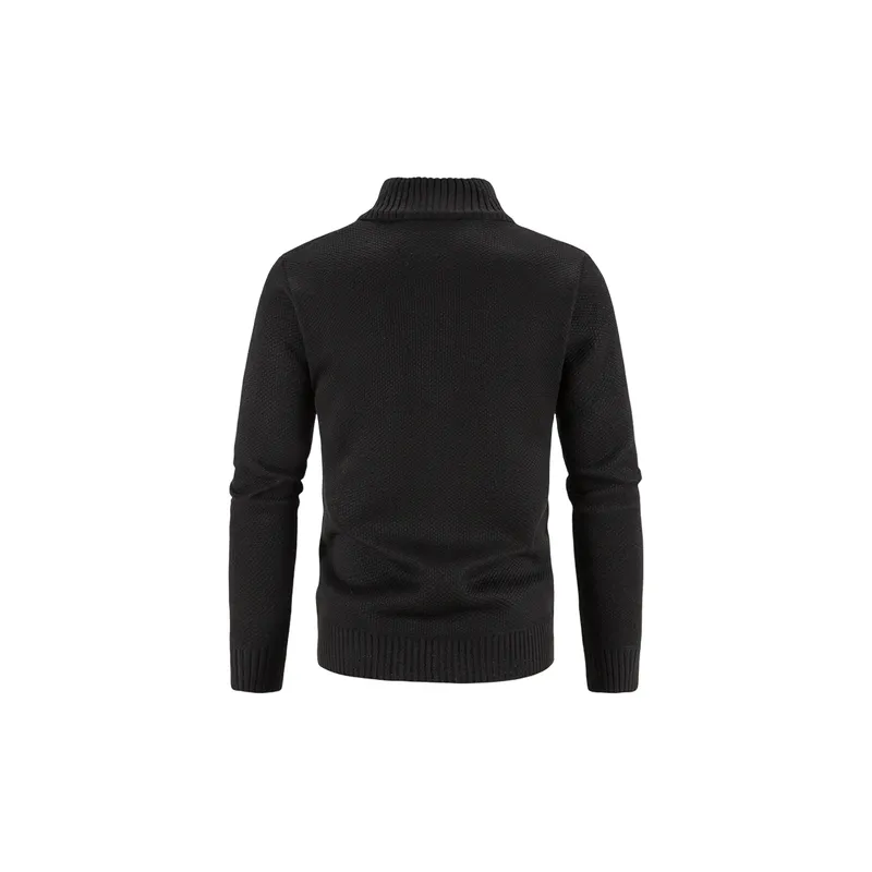 Zipper Loose Sweater-17
