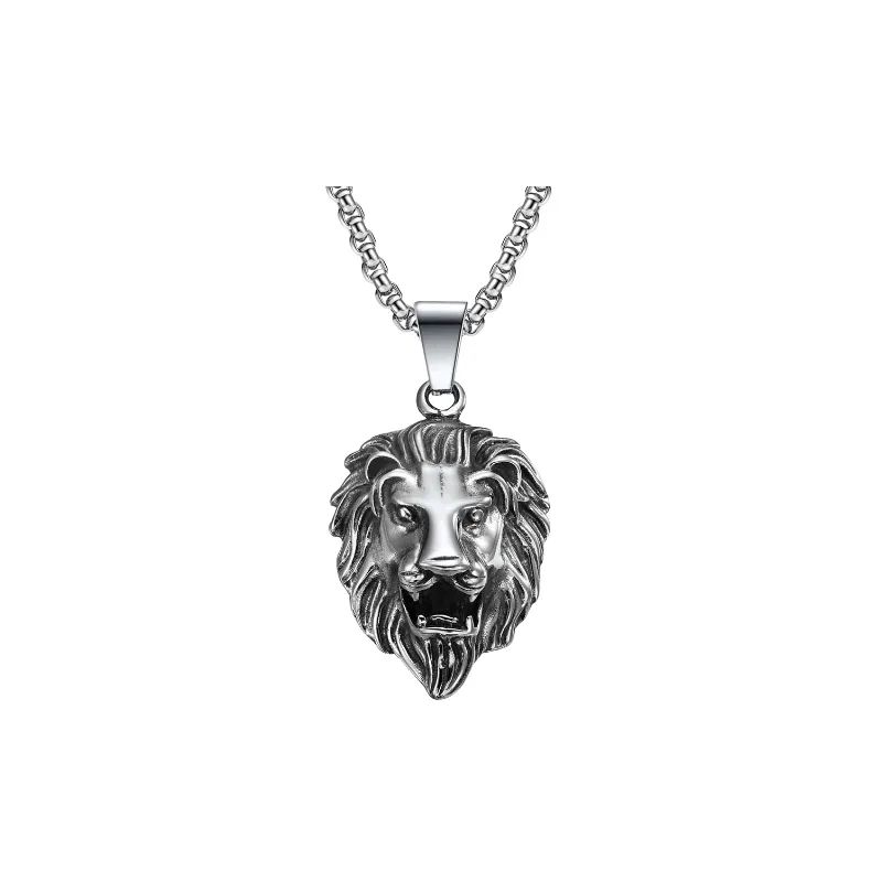 Punk Geometric Necklace Man-5