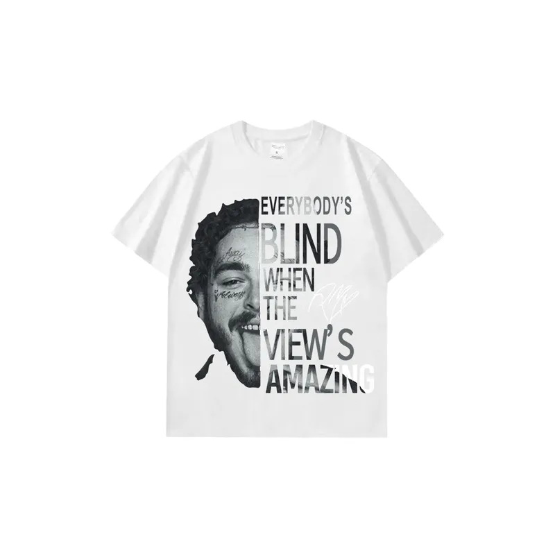 Casual Loose 100% Cotton T Shirt-0
