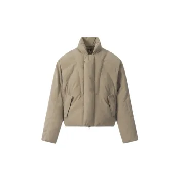 Loose Warming Blended Synthetic Fabrics Quilted Jacket