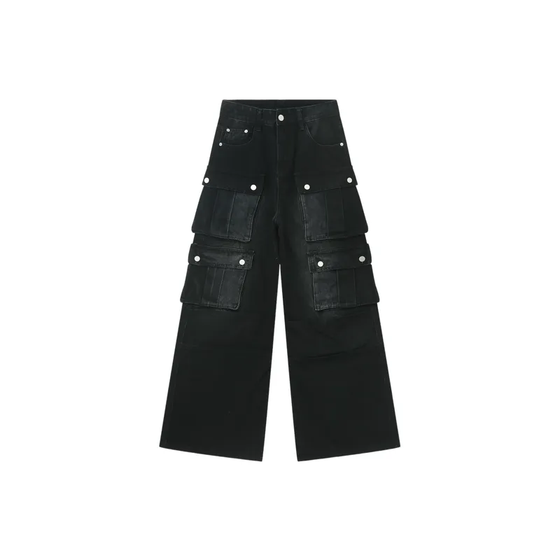 Funky Loose Cotton Cargo Pants-0