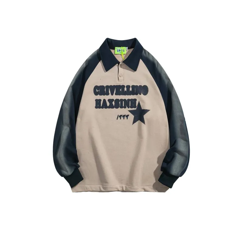 Trendy Spray Painted Letter Sweatshirt-4