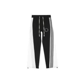 Striped Straight Leg Knit Sweatpants