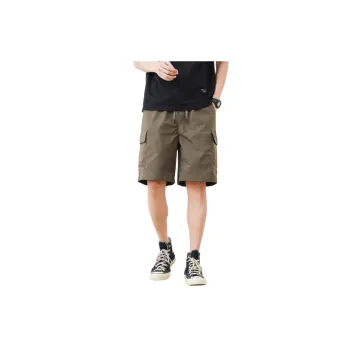 Loose Simple Polyester Cargo Shorts