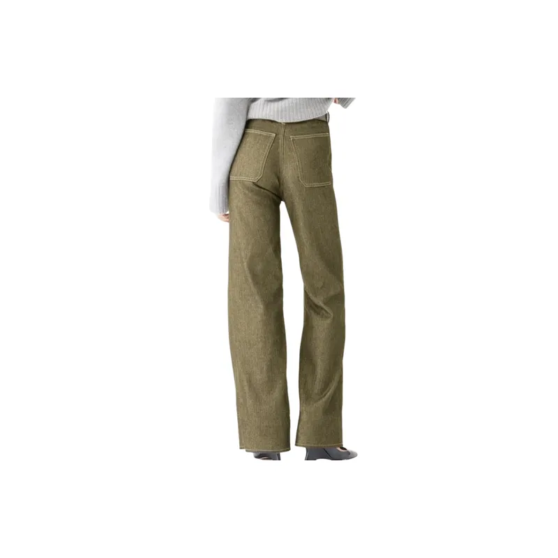 Fashionable Simple Jeans Women-1