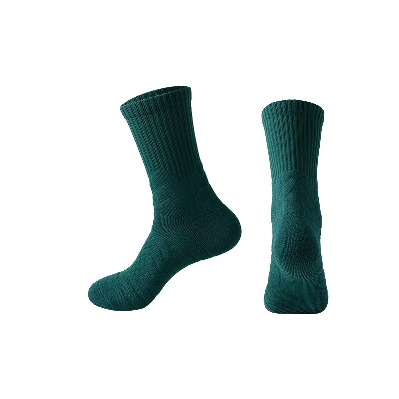 Plain Sporty Polyester Mid Calf Sock-2