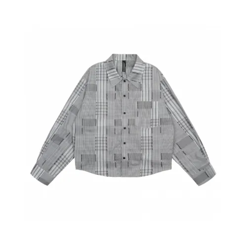 Loose Casual Retro Splicing Plaid Striped Jacket