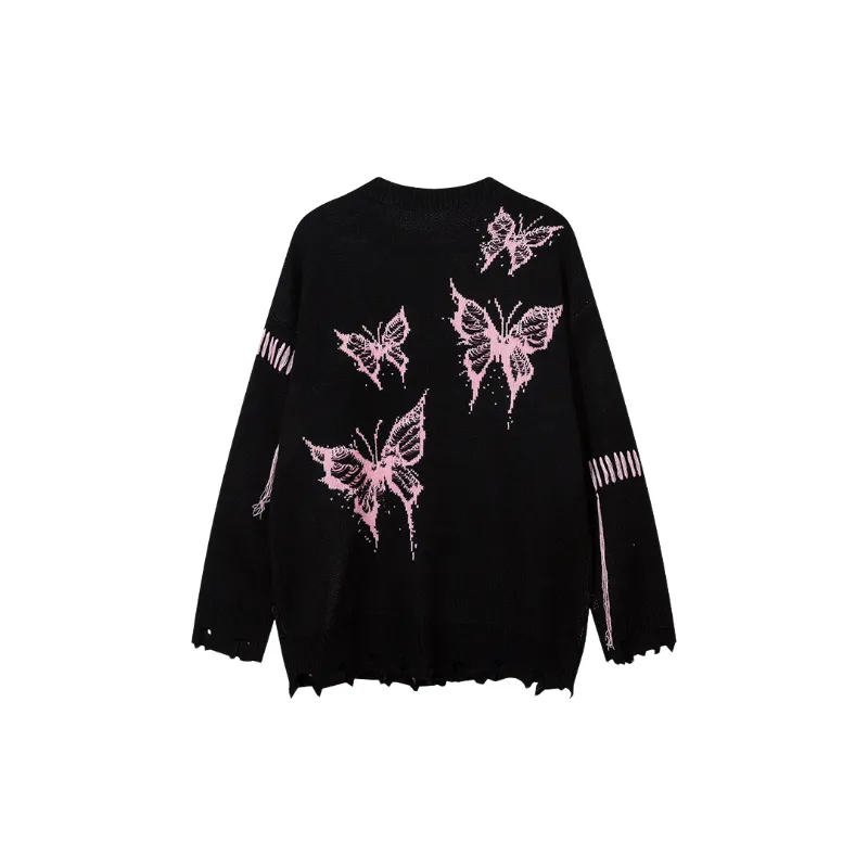 Fashionable Butterfly Polyester Sweater-5